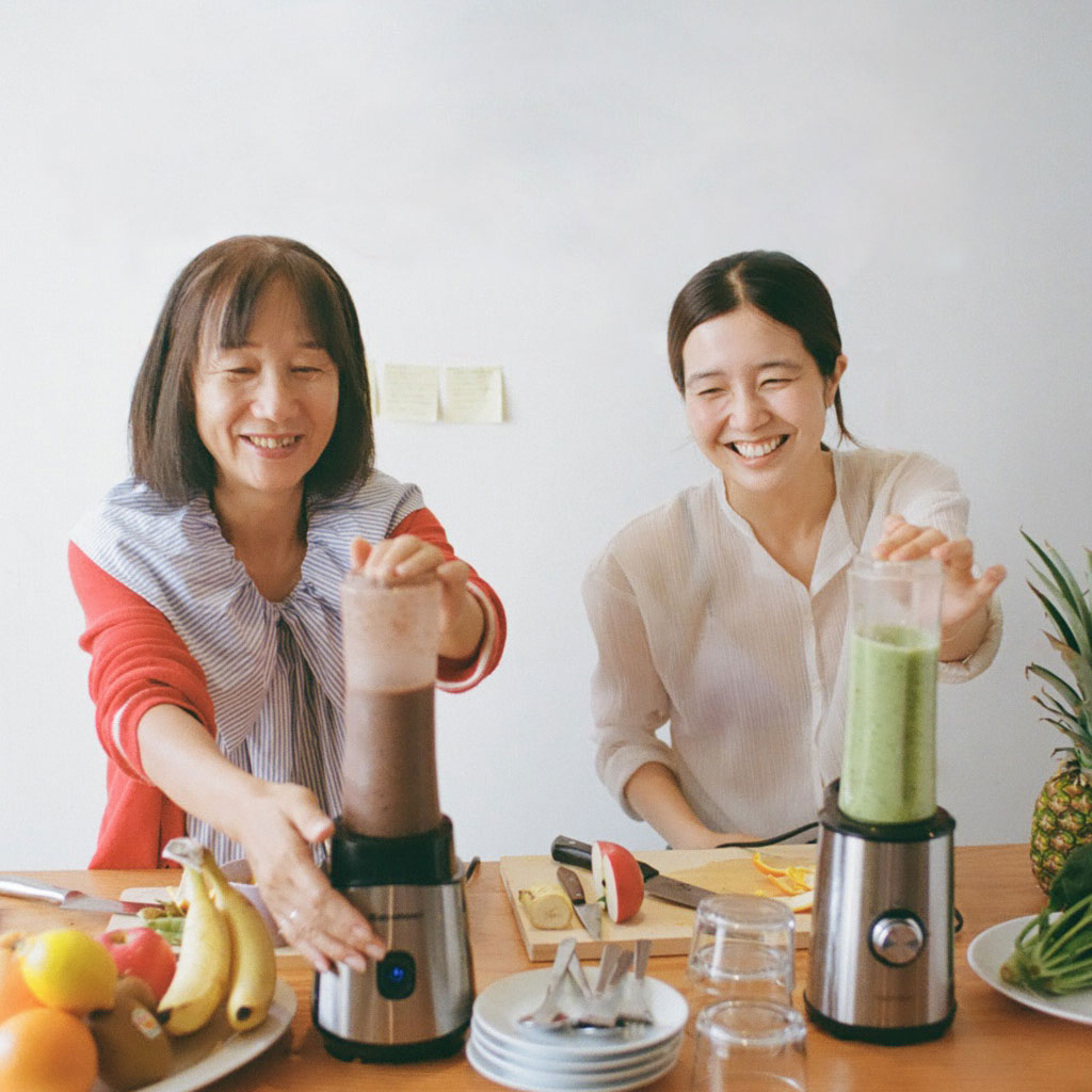 手作りスムージーを飲む朝　haru.×川原好恵【後編】